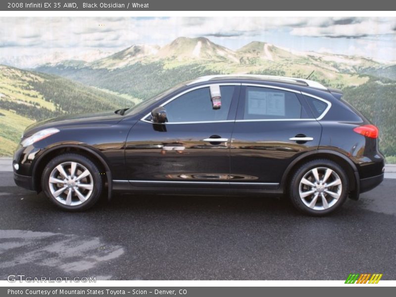 Black Obsidian / Wheat 2008 Infiniti EX 35 AWD