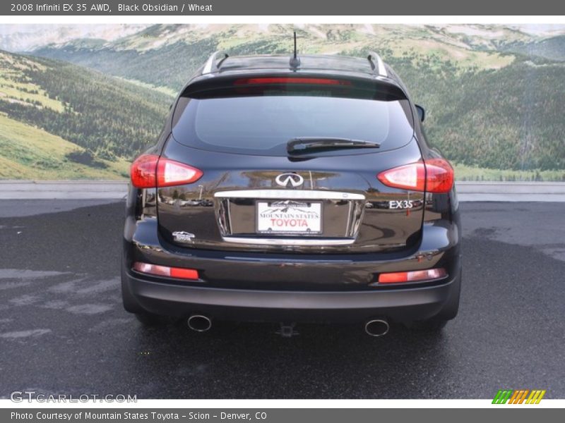 Black Obsidian / Wheat 2008 Infiniti EX 35 AWD