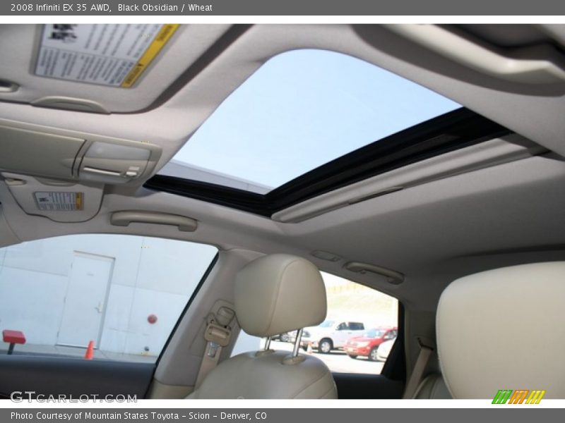 Black Obsidian / Wheat 2008 Infiniti EX 35 AWD