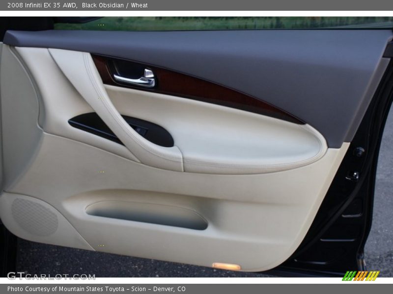 Black Obsidian / Wheat 2008 Infiniti EX 35 AWD