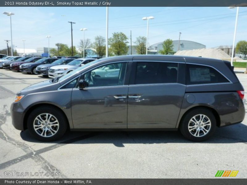 Smokey Topaz Metallic / Gray 2013 Honda Odyssey EX-L