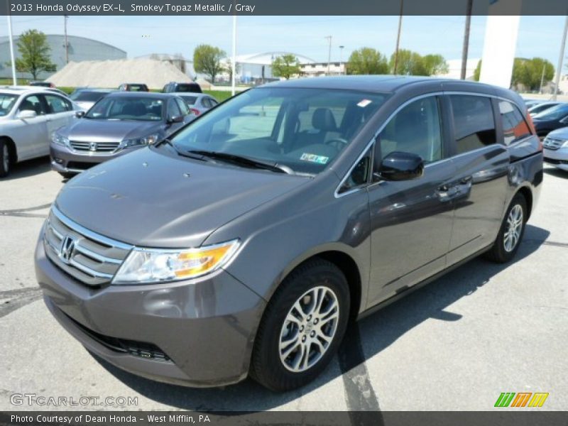 Smokey Topaz Metallic / Gray 2013 Honda Odyssey EX-L