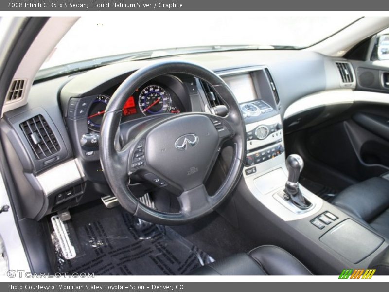 Liquid Platinum Silver / Graphite 2008 Infiniti G 35 x S Sedan