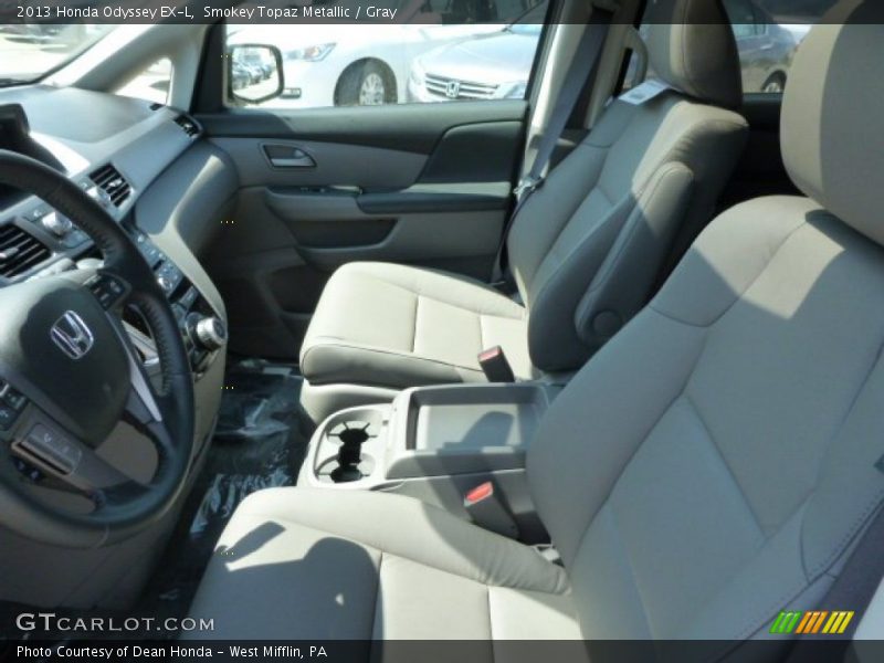 Smokey Topaz Metallic / Gray 2013 Honda Odyssey EX-L