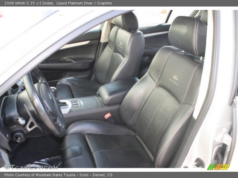 Liquid Platinum Silver / Graphite 2008 Infiniti G 35 x S Sedan
