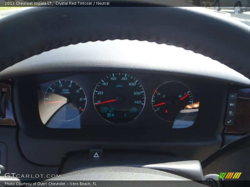 Crystal Red Tintcoat / Neutral 2013 Chevrolet Impala LT