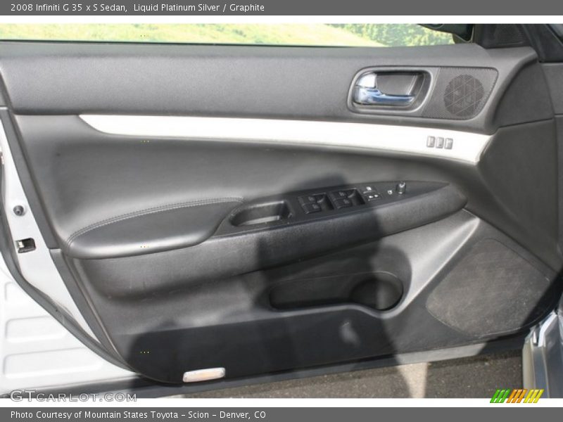 Liquid Platinum Silver / Graphite 2008 Infiniti G 35 x S Sedan