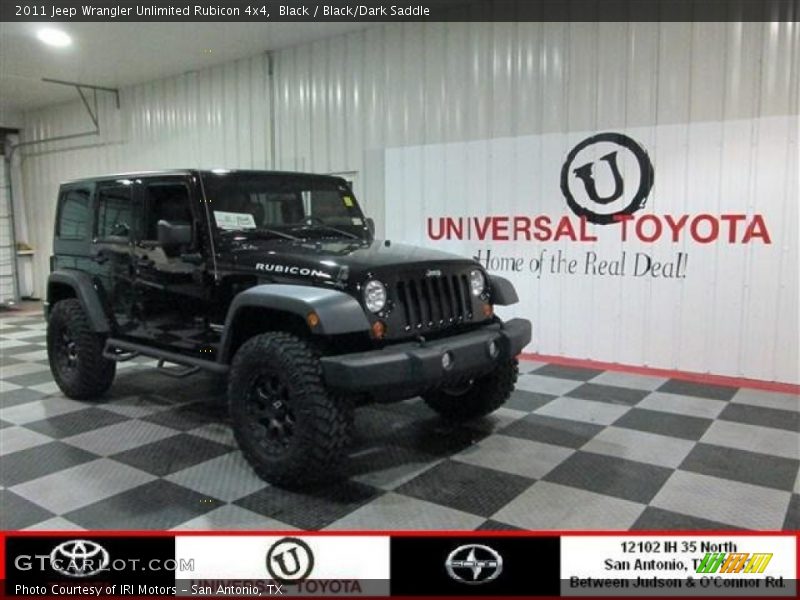 Black / Black/Dark Saddle 2011 Jeep Wrangler Unlimited Rubicon 4x4