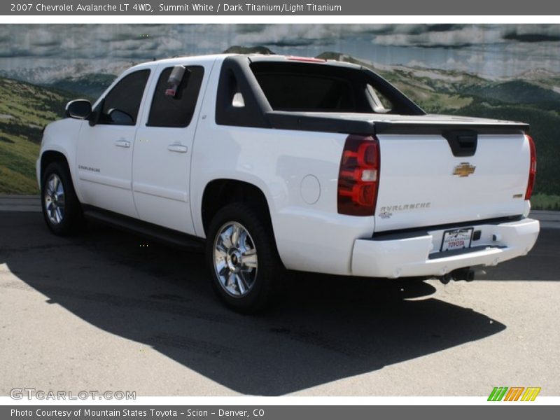 Summit White / Dark Titanium/Light Titanium 2007 Chevrolet Avalanche LT 4WD