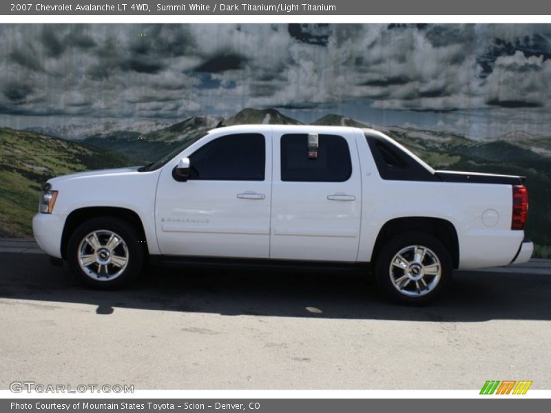 Summit White / Dark Titanium/Light Titanium 2007 Chevrolet Avalanche LT 4WD