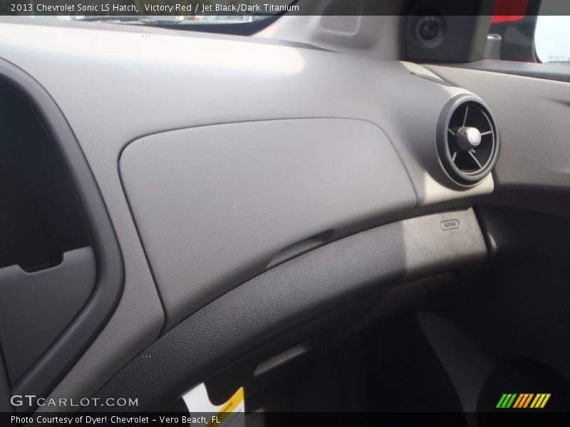 Victory Red / Jet Black/Dark Titanium 2013 Chevrolet Sonic LS Hatch