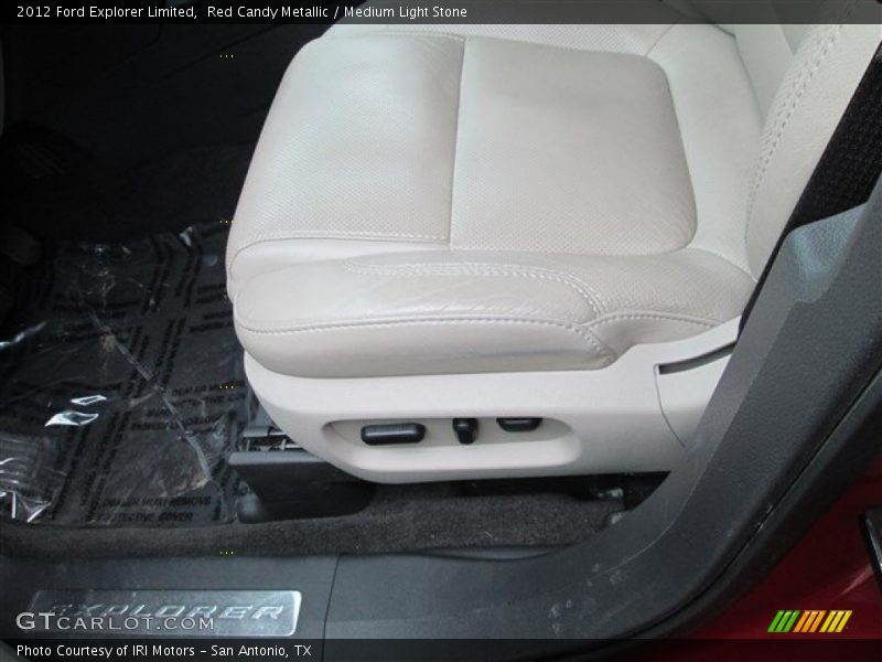 Red Candy Metallic / Medium Light Stone 2012 Ford Explorer Limited