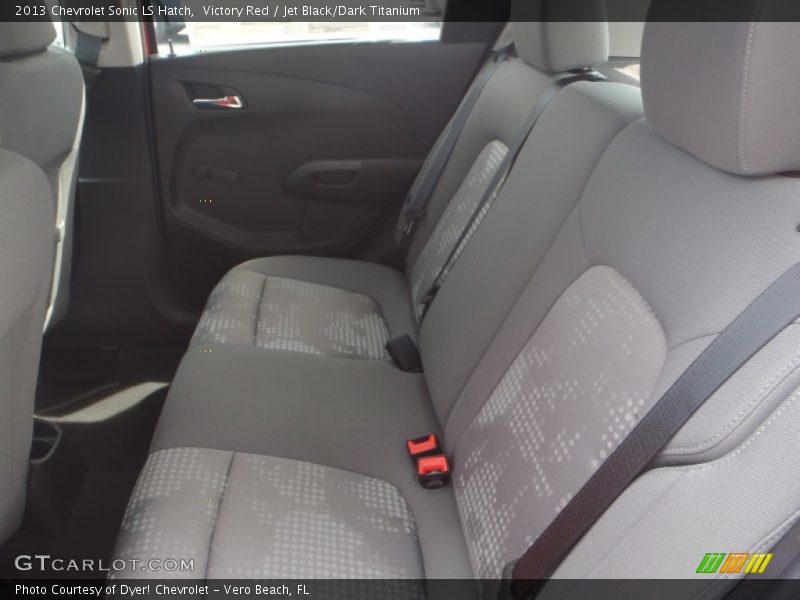 Victory Red / Jet Black/Dark Titanium 2013 Chevrolet Sonic LS Hatch