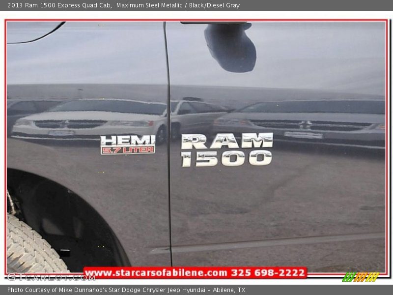 Maximum Steel Metallic / Black/Diesel Gray 2013 Ram 1500 Express Quad Cab