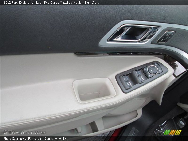 Red Candy Metallic / Medium Light Stone 2012 Ford Explorer Limited