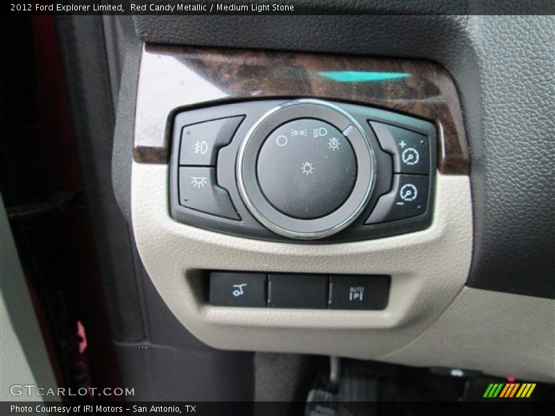 Red Candy Metallic / Medium Light Stone 2012 Ford Explorer Limited