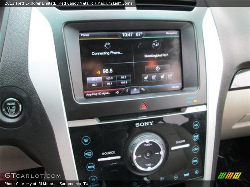 Red Candy Metallic / Medium Light Stone 2012 Ford Explorer Limited