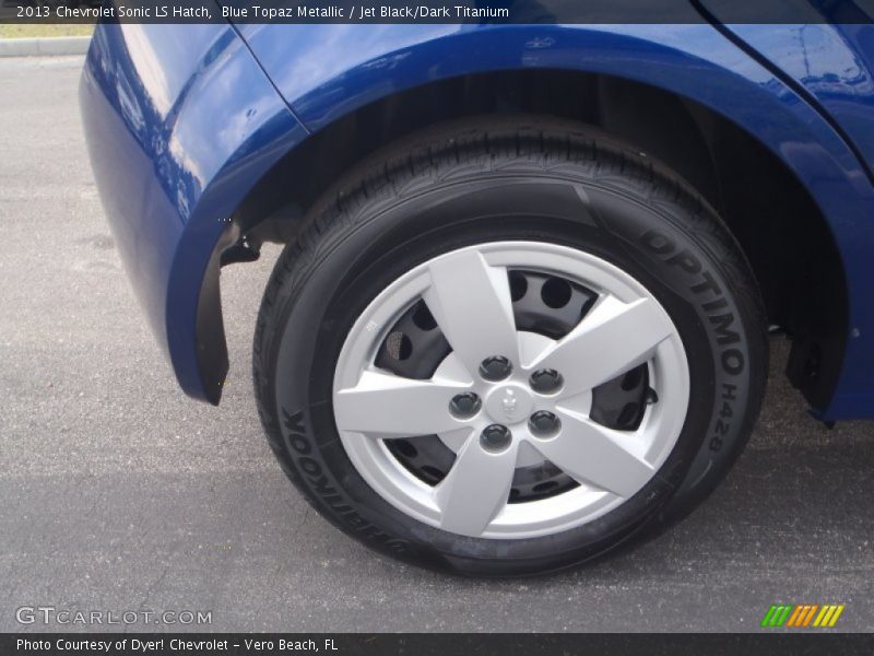 Blue Topaz Metallic / Jet Black/Dark Titanium 2013 Chevrolet Sonic LS Hatch