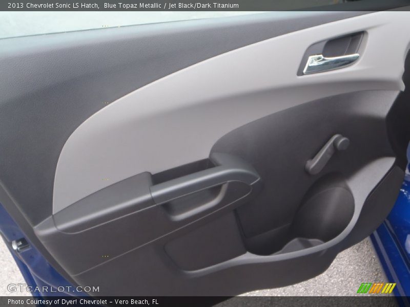 Blue Topaz Metallic / Jet Black/Dark Titanium 2013 Chevrolet Sonic LS Hatch