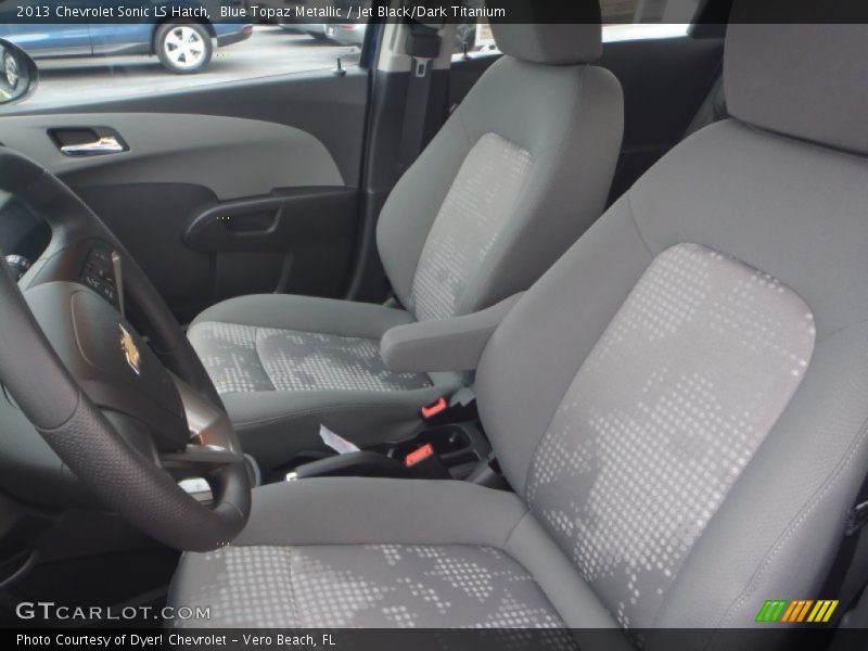 Blue Topaz Metallic / Jet Black/Dark Titanium 2013 Chevrolet Sonic LS Hatch