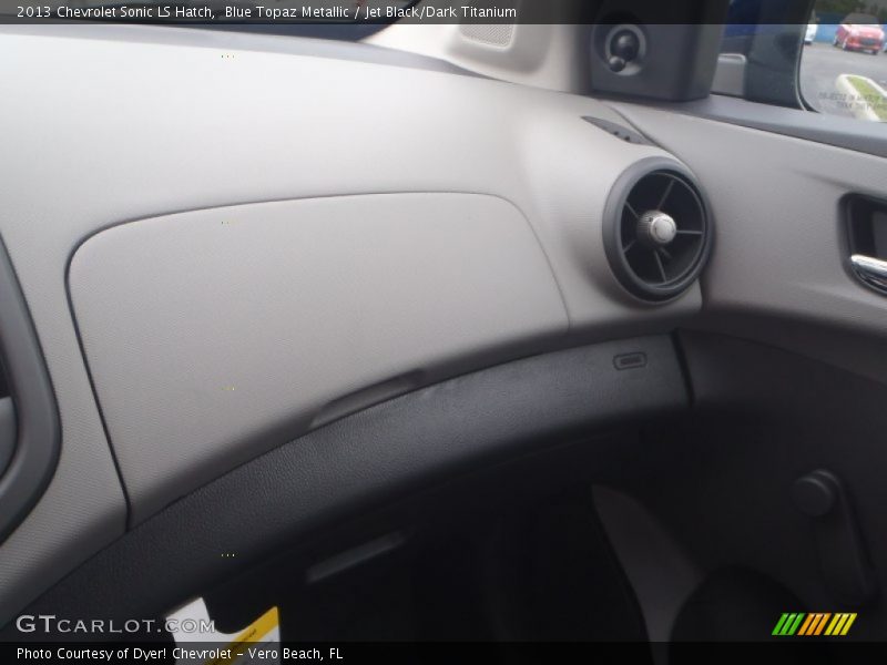 Blue Topaz Metallic / Jet Black/Dark Titanium 2013 Chevrolet Sonic LS Hatch