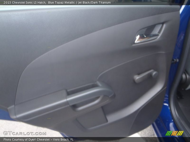 Blue Topaz Metallic / Jet Black/Dark Titanium 2013 Chevrolet Sonic LS Hatch