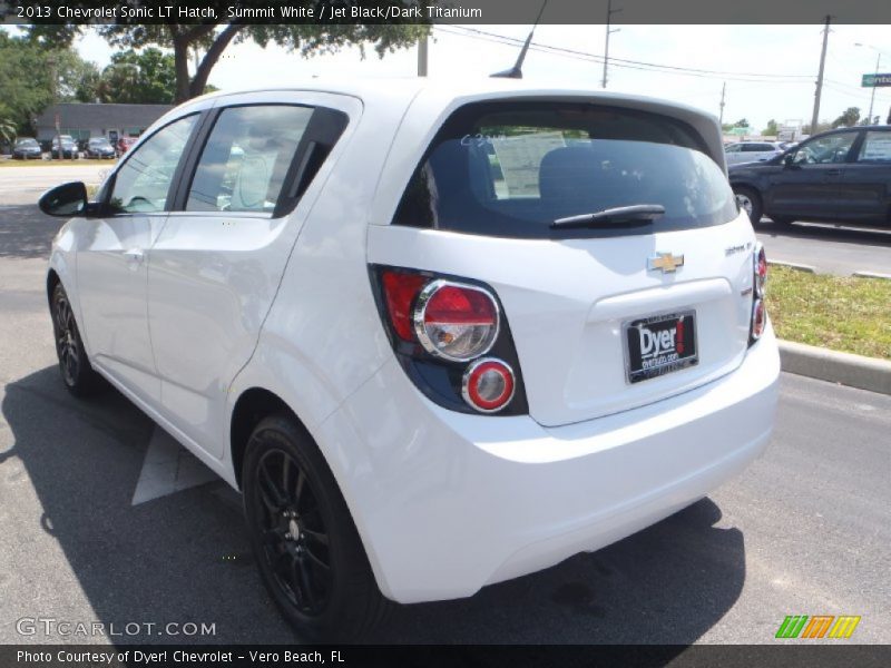 Summit White / Jet Black/Dark Titanium 2013 Chevrolet Sonic LT Hatch
