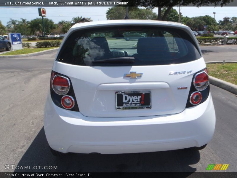Summit White / Jet Black/Dark Titanium 2013 Chevrolet Sonic LT Hatch