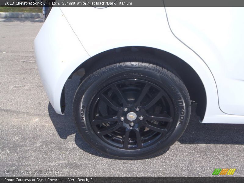 Summit White / Jet Black/Dark Titanium 2013 Chevrolet Sonic LT Hatch