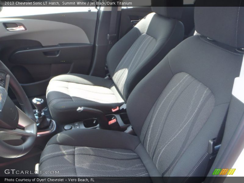Summit White / Jet Black/Dark Titanium 2013 Chevrolet Sonic LT Hatch