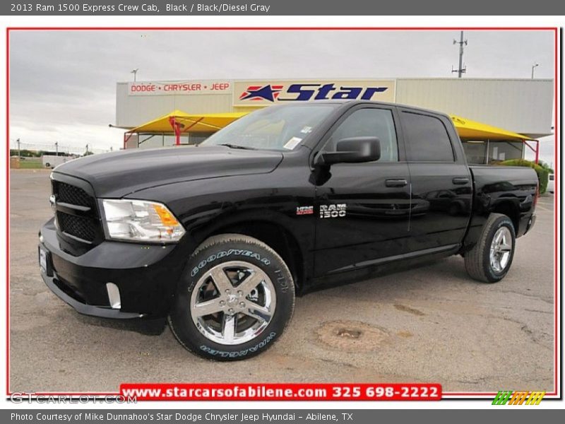 Black / Black/Diesel Gray 2013 Ram 1500 Express Crew Cab