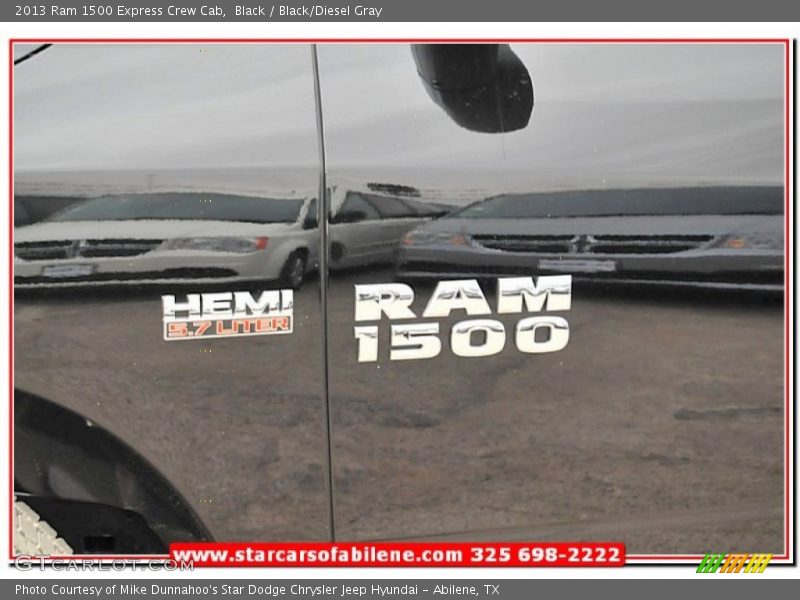 Black / Black/Diesel Gray 2013 Ram 1500 Express Crew Cab