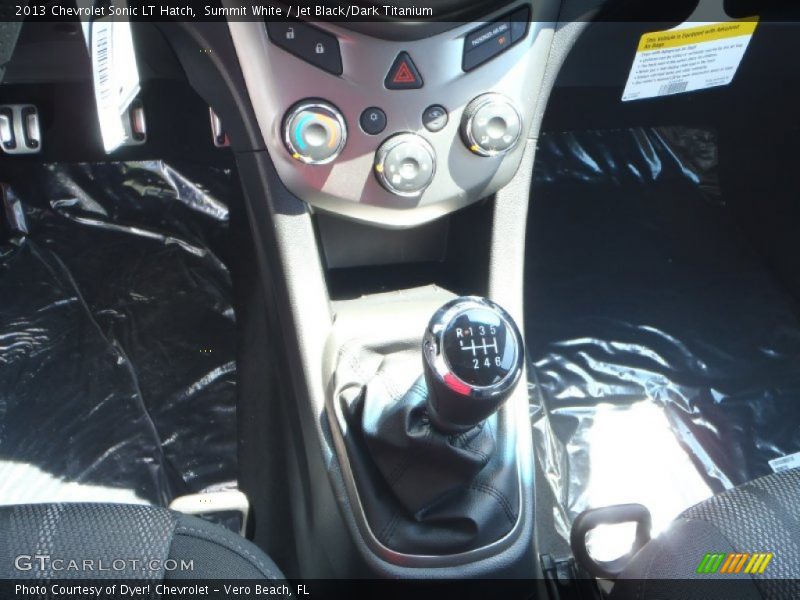 Summit White / Jet Black/Dark Titanium 2013 Chevrolet Sonic LT Hatch