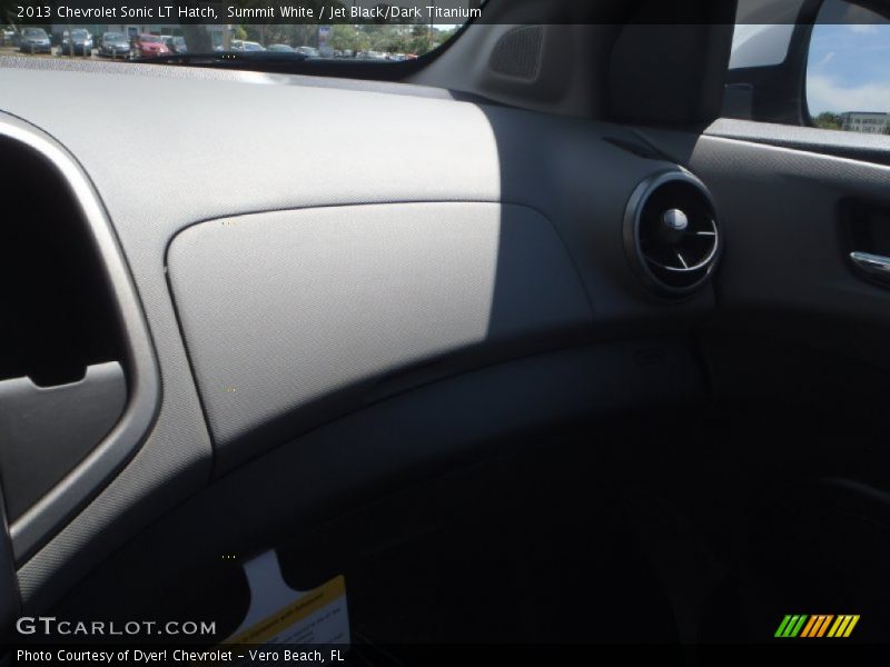 Summit White / Jet Black/Dark Titanium 2013 Chevrolet Sonic LT Hatch