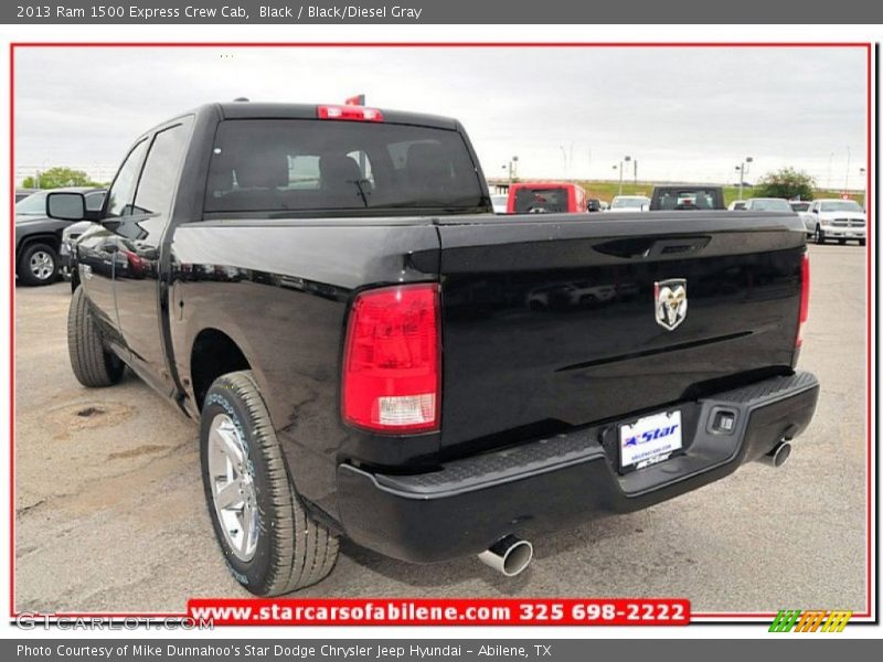 Black / Black/Diesel Gray 2013 Ram 1500 Express Crew Cab