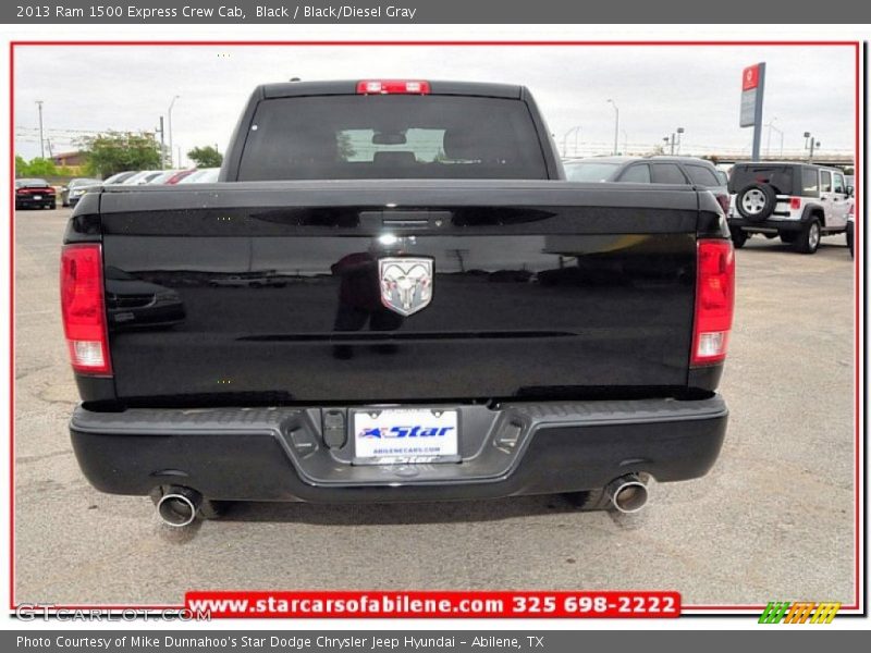 Black / Black/Diesel Gray 2013 Ram 1500 Express Crew Cab