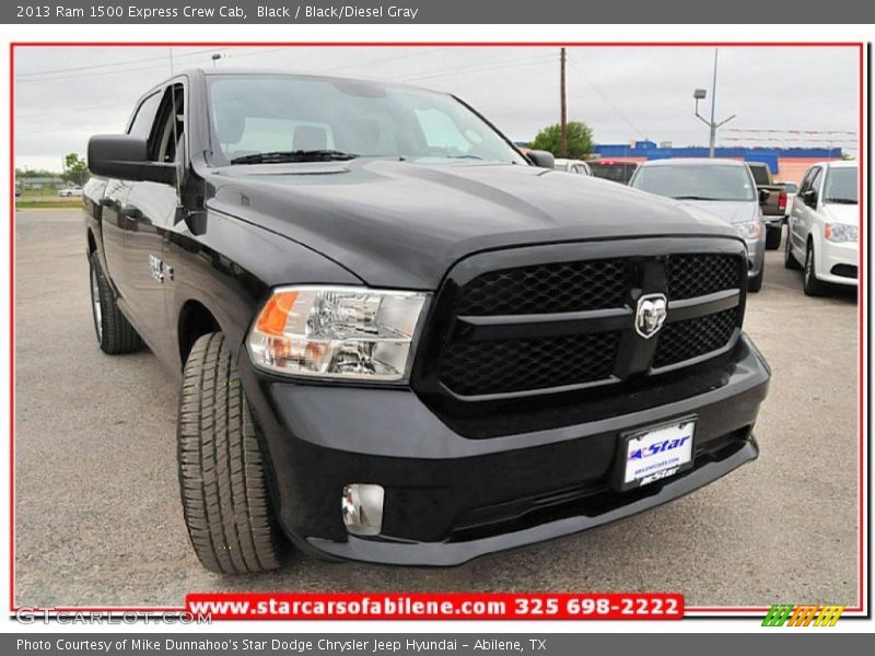Black / Black/Diesel Gray 2013 Ram 1500 Express Crew Cab