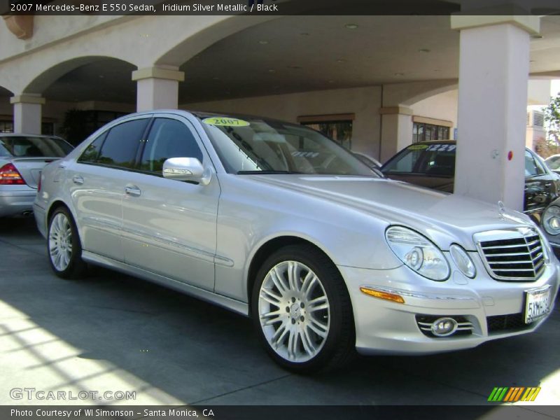 Iridium Silver Metallic / Black 2007 Mercedes-Benz E 550 Sedan