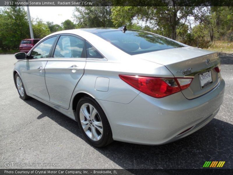Radiant Silver / Gray 2012 Hyundai Sonata Limited