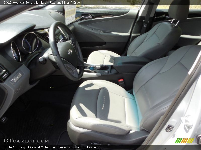 Radiant Silver / Gray 2012 Hyundai Sonata Limited