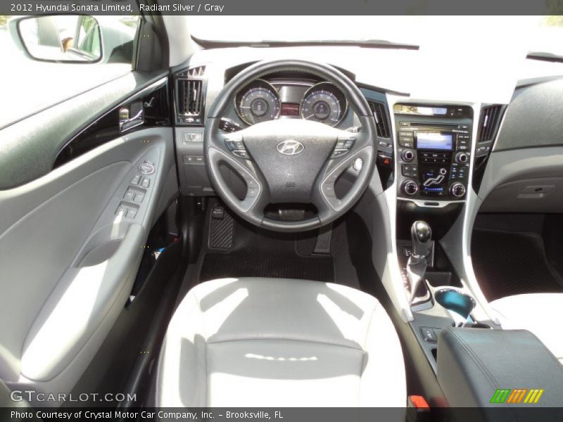 Radiant Silver / Gray 2012 Hyundai Sonata Limited