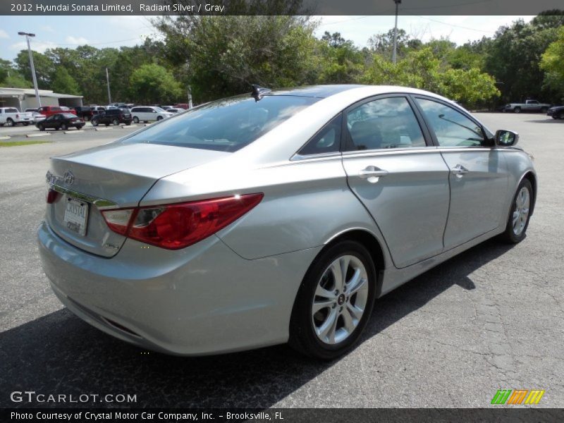Radiant Silver / Gray 2012 Hyundai Sonata Limited