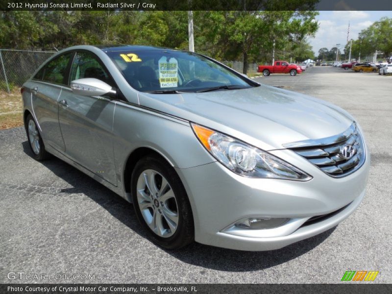 Radiant Silver / Gray 2012 Hyundai Sonata Limited