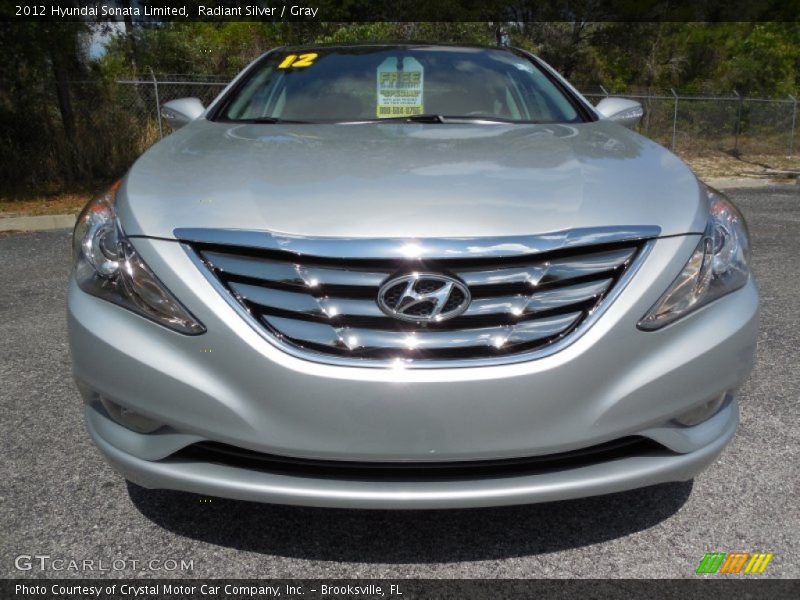 Radiant Silver / Gray 2012 Hyundai Sonata Limited