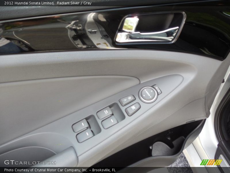 Radiant Silver / Gray 2012 Hyundai Sonata Limited