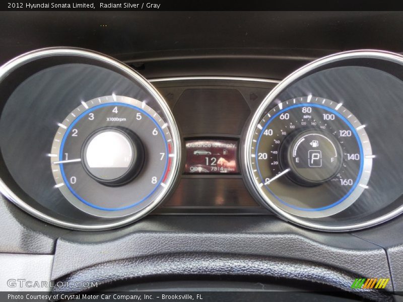 Radiant Silver / Gray 2012 Hyundai Sonata Limited