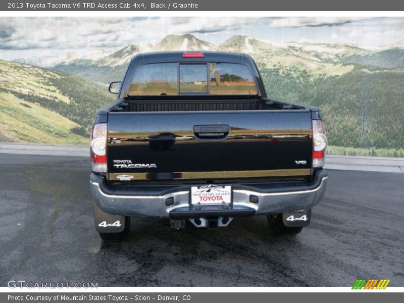 Black / Graphite 2013 Toyota Tacoma V6 TRD Access Cab 4x4