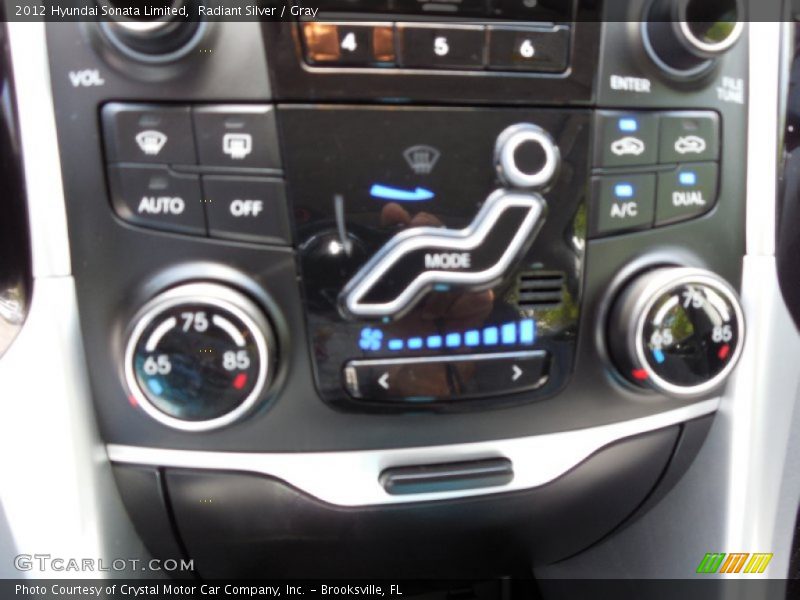 Radiant Silver / Gray 2012 Hyundai Sonata Limited