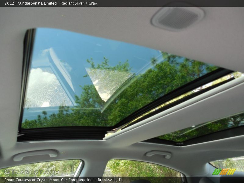Radiant Silver / Gray 2012 Hyundai Sonata Limited