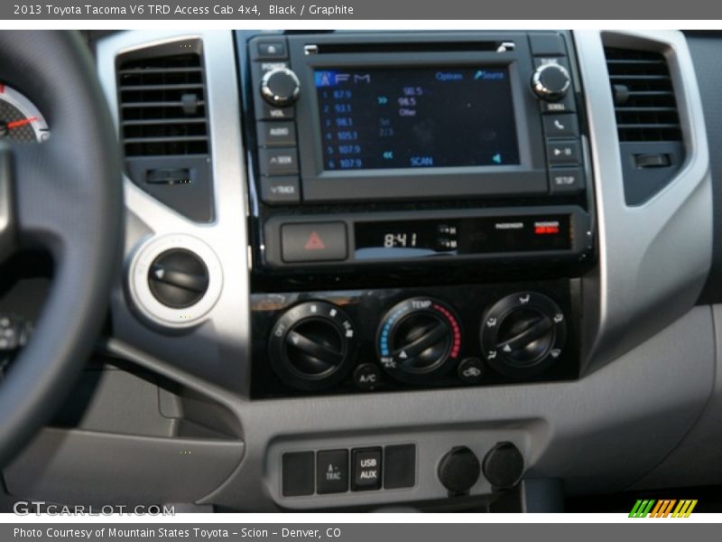 Black / Graphite 2013 Toyota Tacoma V6 TRD Access Cab 4x4
